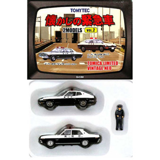 Tomytec tony1/64懷念緊急車警車警備車模型車人偶場景