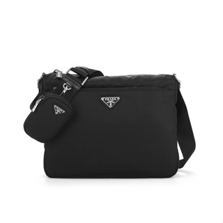 Prada 1BC421 Re-Nylon 尼龍郵差包 附可拆卸萬用包