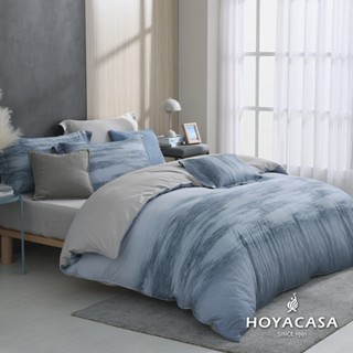 《HOYACASA 流影星光》300織抗菌沐光長絨棉兩用被床包組 - 雙人/加大/特大