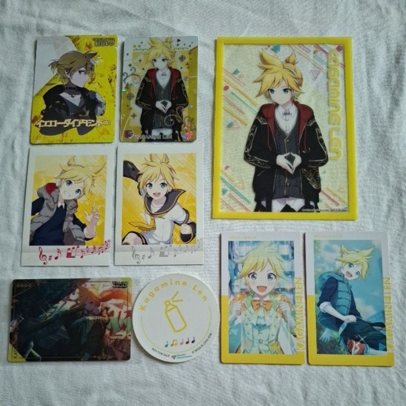 世界計畫 連 紙類 餅卡 明信片 特典 貼紙 ws卡 透卡 len 鏡音連