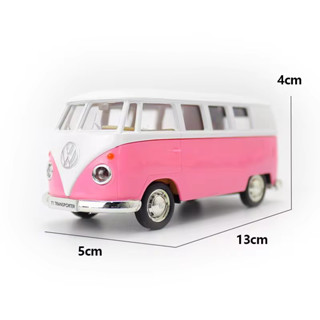 1:36 Volkswagen T1 模型車 經典VW房車 細節精緻 可動式車門 復古風格 收藏展示 玩具車模型