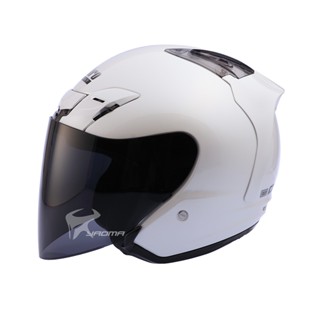 【LUBRO】安全帽 AIR TECH 珍珠白 素色 3/4罩 通風 內襯可拆 半罩帽 AIRTECH｜耀瑪騎士