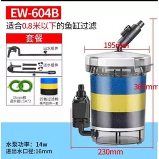 威爾森水族 隔日到貨免運費 臺灣代理 現貨 sunsun 森森 604B 動力桶 圓筒過濾器 臺灣電源110V/60HZ
