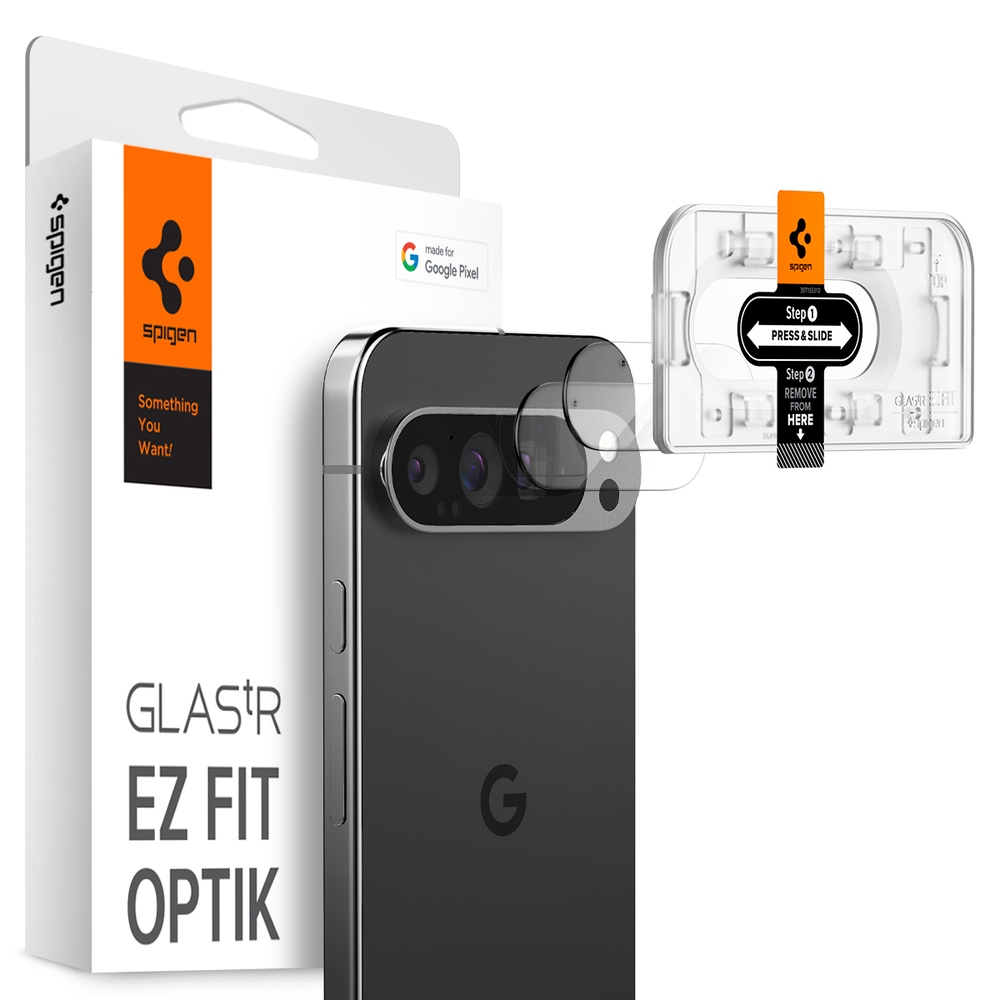 Spigen Google Pixel 9系列Glas.tR EZ Fit Optik鏡頭保護貼(晶透 含快貼板:2入)