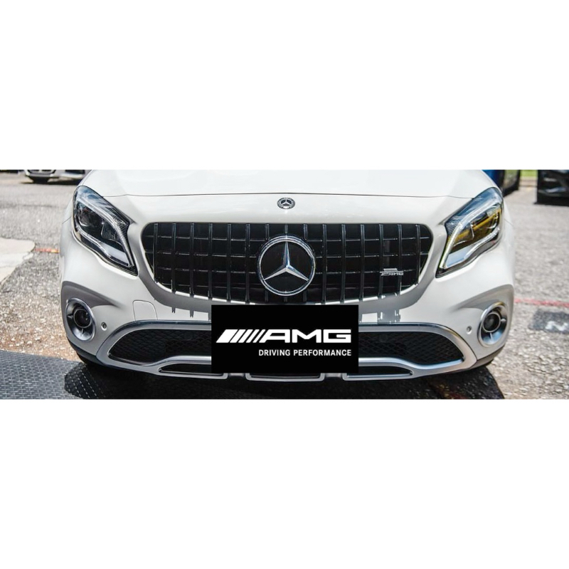 Benz 賓士 X156 GT水箱罩 亮黑 / 亮銀 附AMG小標GLA180 GLA200 GLA220 GLA250