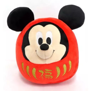 🇯🇵現貨｜日本正版Disney迪士尼 米奇招福達摩絨毛玩偶 可愛 娃娃 抱枕 擺飾 達摩 裝飾 招福 周邊 祈福 米奇