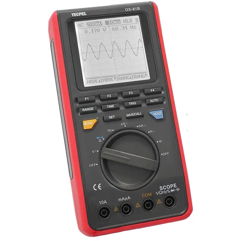 TECPEL 泰菱電子 》OS-81B OS81B 掌上型數位示波器 手持式 示波器  附示波器探棒 8MHz 電表