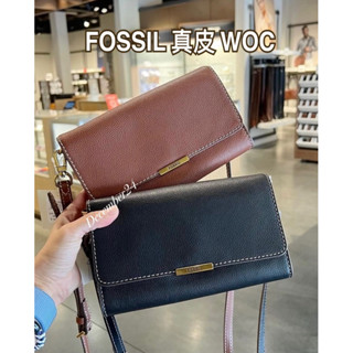 [現貨]🇺🇸FOSSIL JORI真皮WOC 長夾 斜揹包