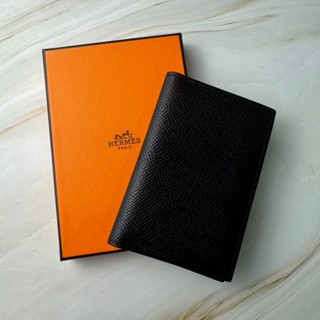 【𝐂𝐚𝐬𝐞𝐬】Hermes｜愛馬仕 黑色卡夾 臺灣正本 愛馬仕卡夾 牛皮摺疊卡夾 精品代購 歐洲代購