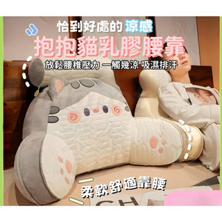 冰絲乳膠靠枕 辦公靠枕 涼感靠枕 床頭靠枕 多功能護腰靠墊 沙發靠背 涼感靠枕 三角靠枕 靠枕抱枕 護腰護頸枕