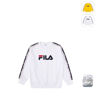【FILA】KIDS 孩童款 吸濕排汗 長袖上衣-白色 1TEX-8408-WT