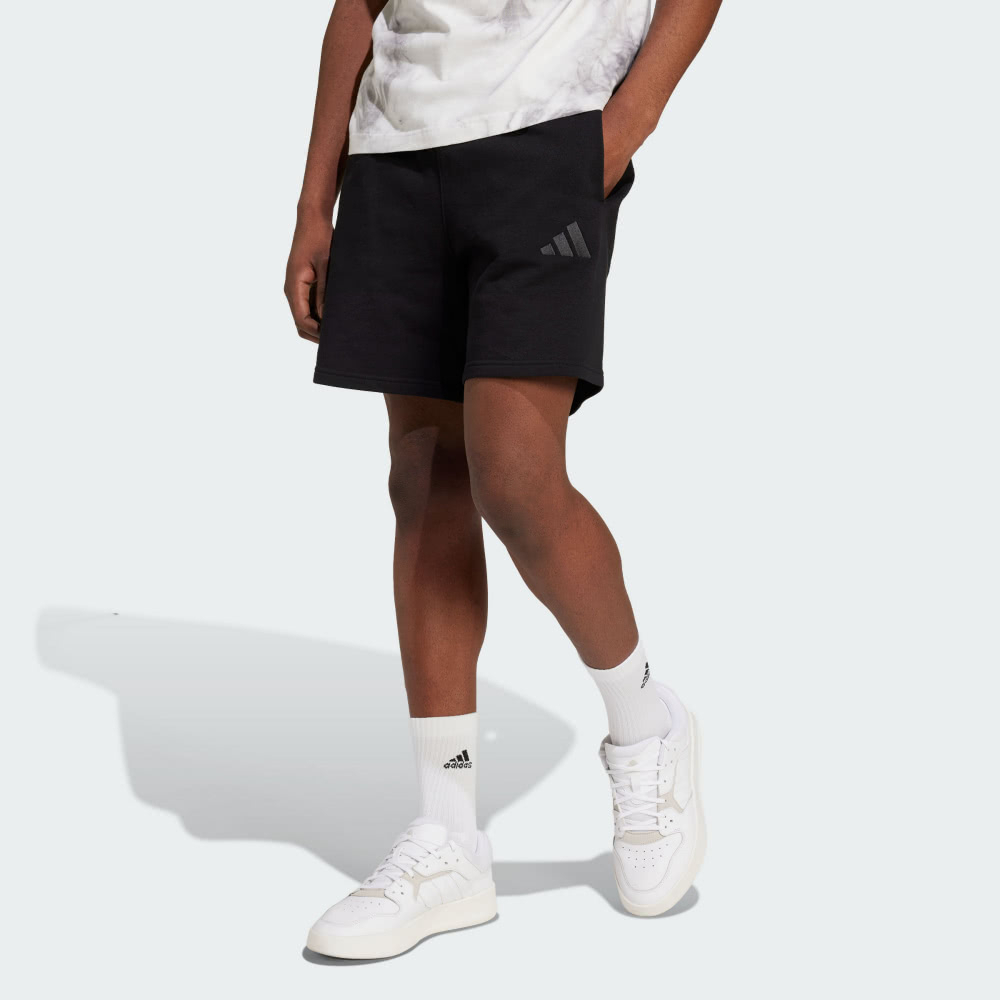 【ADIDAS】M A SZN FT SHO 運動短褲 男 黑 寬鬆 休閒 短褲 IX1247