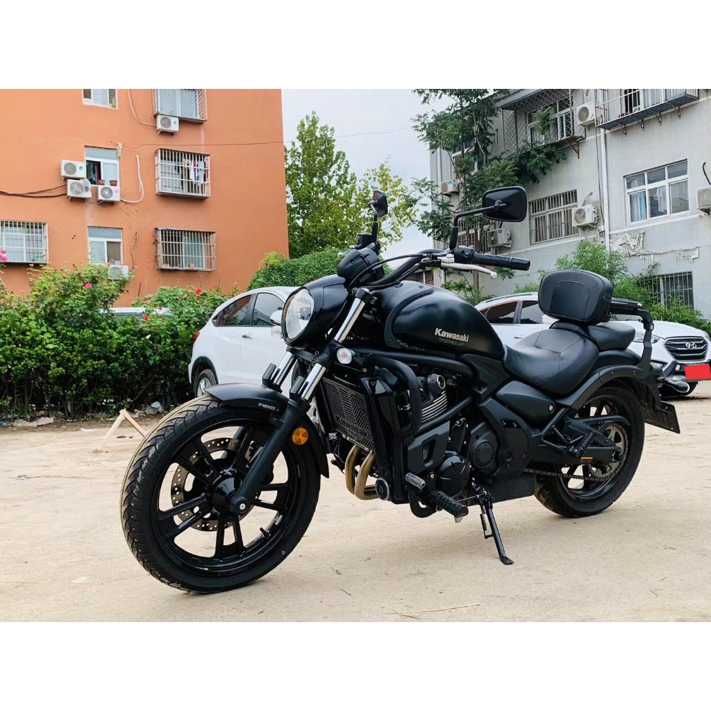 小火神650金屬檔桿套 適用於 kawasaki 小火神650改裝黑色檔桿套 Vulcan 機車改裝