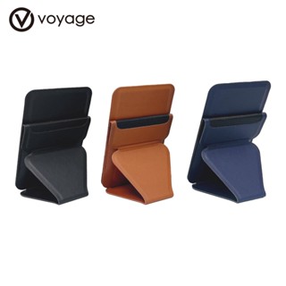 【VOYAGE】質感皮革磁吸卡套支架