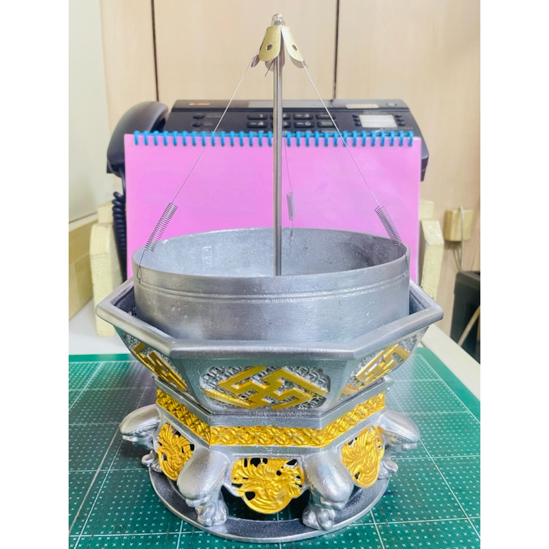 全新雙色錫製香環盤-自用、排宴、宴王、必備川頭