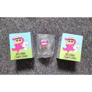 CRAYON SHINCHAN 蠟筆小新 復古格紋玻璃杯 水杯 250ml 鱷魚 阿山