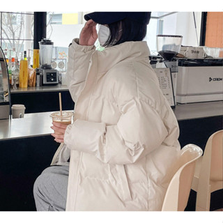 胖胖美依 棉服立領羽絨衣棉服女冬季大尺碼休閒加厚輕薄羽絨服短款麵包…1F073- 25662