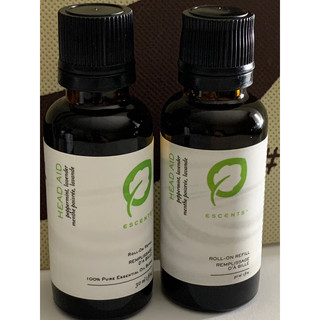 代購 免運 加拿大Escents Head aid 無釐頭滾珠精油棒補充液30ml / 100ml
