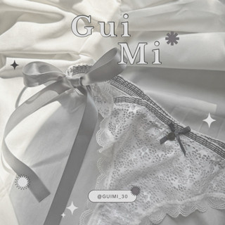 ► GUI MI║法式綁帶║蕾絲丁字褲 性感丁字褲 綁帶丁字褲