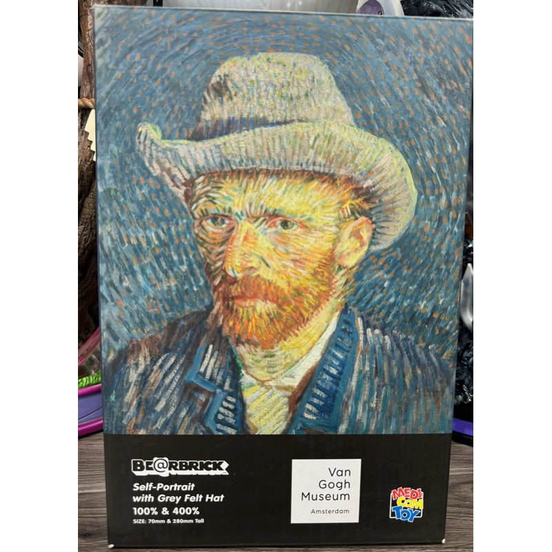 BE@rbrick 400%+100% Van Gogh museum 梵谷自畫像 全新拆檢