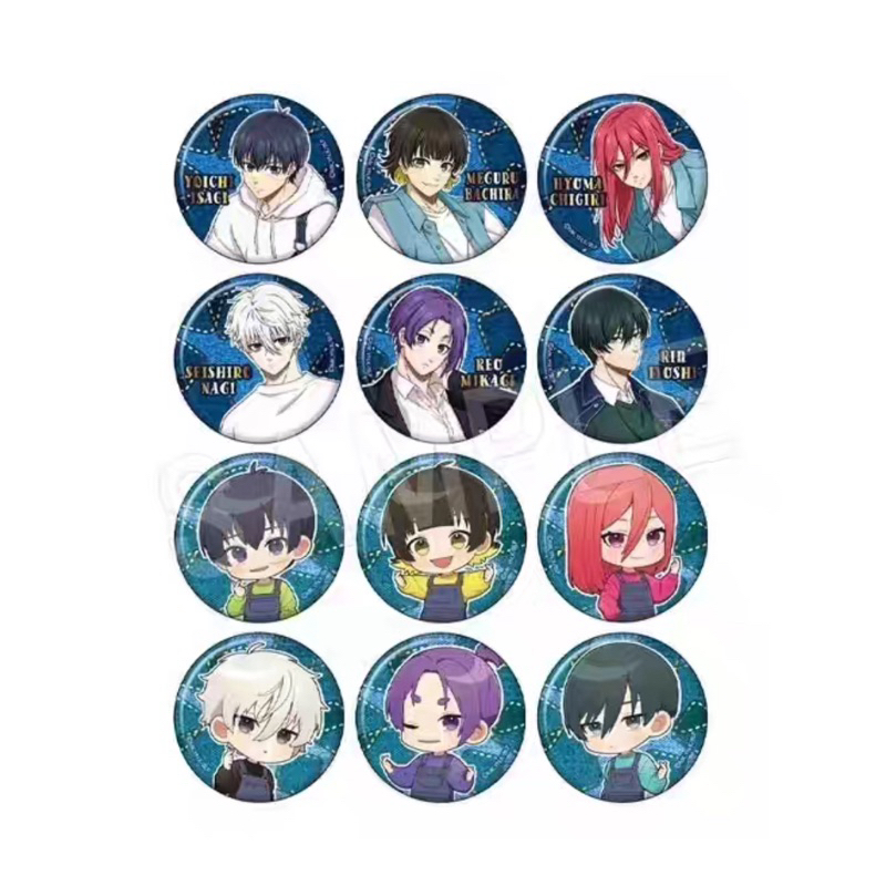 【全場滿1000免運】【日谷正版】藍色監獄 牛仔徽章 潔世一  蜂樂廻 凪誠士郎 千切豹馬 御影玲王