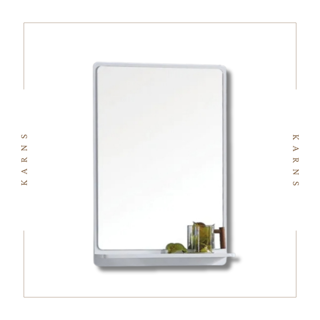 🔥現貨供應🔥高級PVC防水發泡板收納鏡櫃 浴室鏡 浴室收納   鏡子+平台 (D-280)