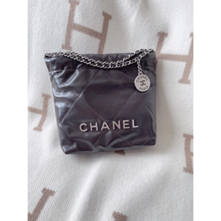 Chanel 22黑棕銀字mini 訂金