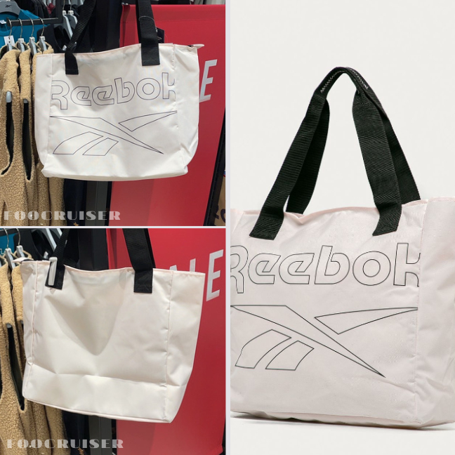 REEBOK LOGO ESSENTIALS BAG 手提袋 手提包 休閒背包 購物袋 米白色 GD0620