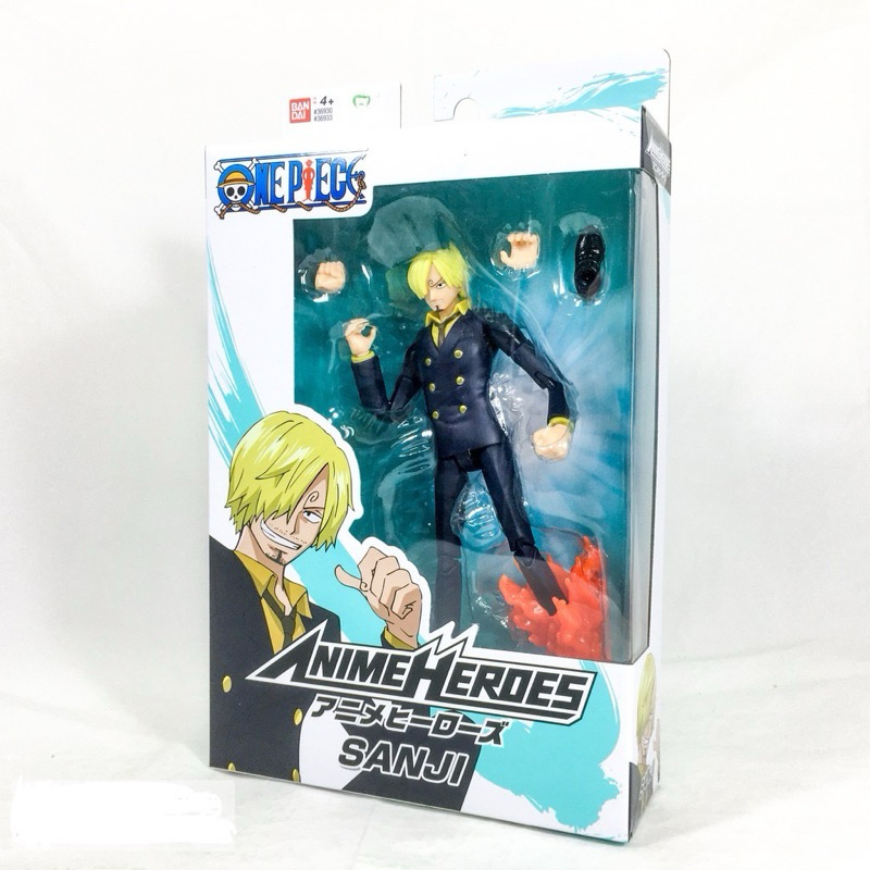 現貨 正版 BANDAI 航海王 可動公仔 香吉士 Sanji 海賊王 萬代 擺飾 美版 可動 關節 一番賞