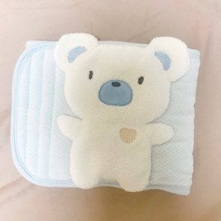【麗嬰房🐘】肚圍 粉藍色 小白熊🐻‍❄️