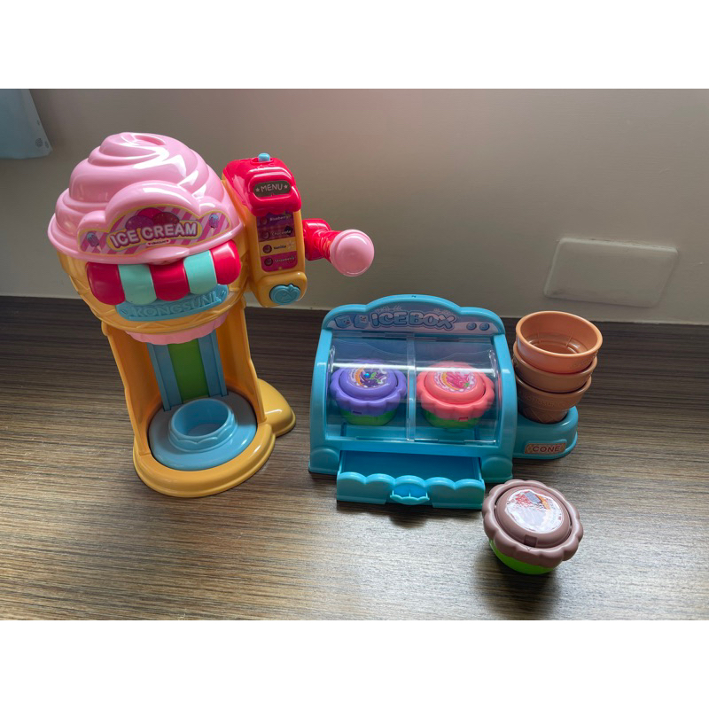 KONGSUNI小荳娃娃冰淇淋店 兒童遊戲機 兒童玩具 二手