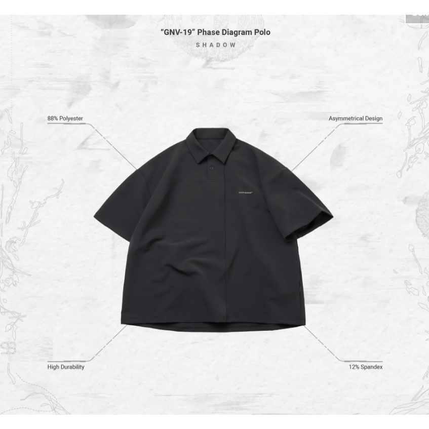 Goopi “GNV-19” Phase Diagram Polo - Shadow