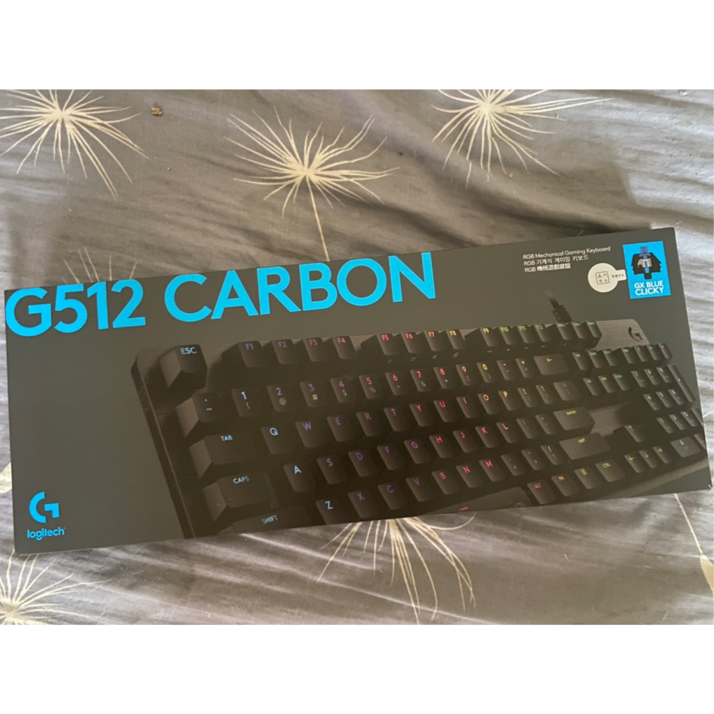 羅技 G512 電競機械式鍵盤 RGB 青軸 全新 現貨不用等