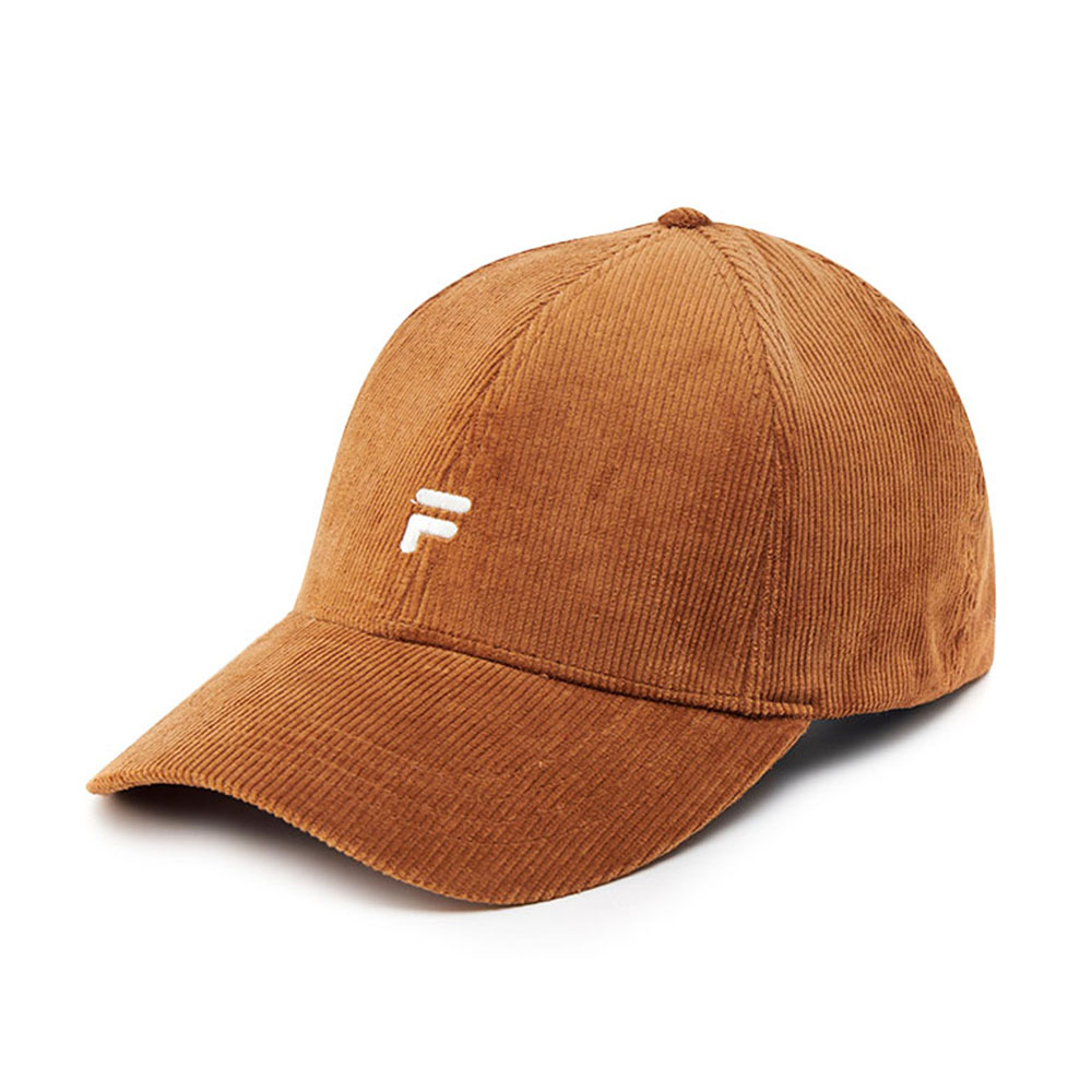 【FILA】經典款六片帽 休閒 帽子 芥末黃 -HTX-5001MD