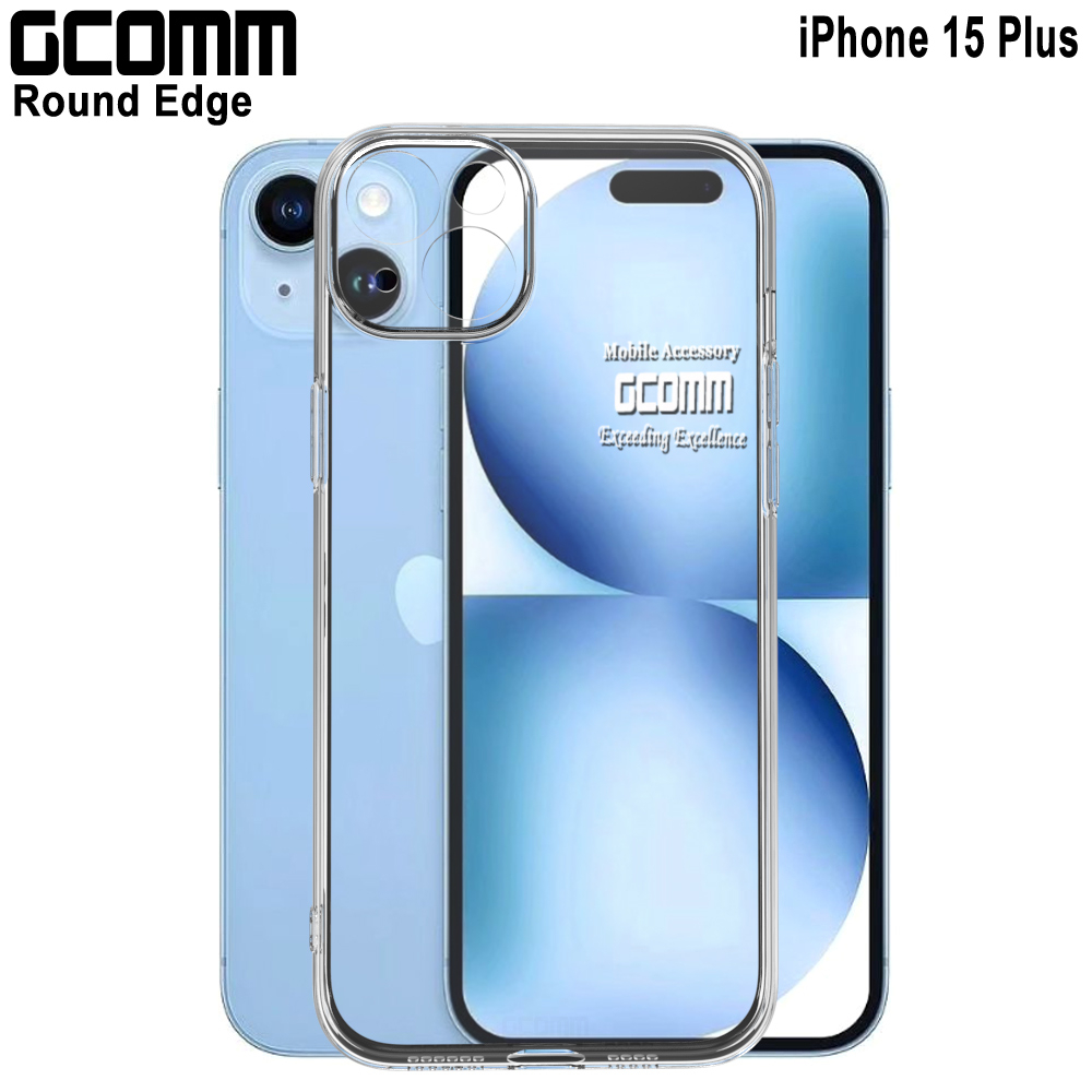 GCOMM iPhone 15 Plus 清透圓角保護套 Round Edge