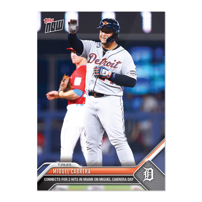 Miguel Cabrera 球員卡 2023 MLB TOPPS NOW Card 630 邁阿密7/29胖卡布之日