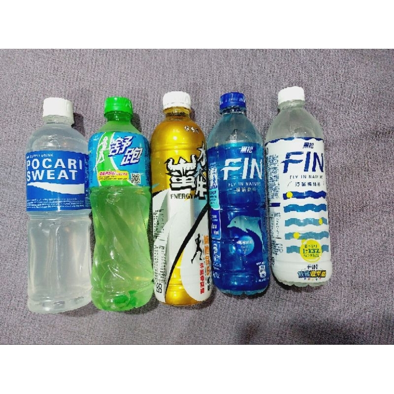 黑松FIN運動飲料/寶礦力水得/水蠻牛維他命B補給飲料/舒跑運動飲料。