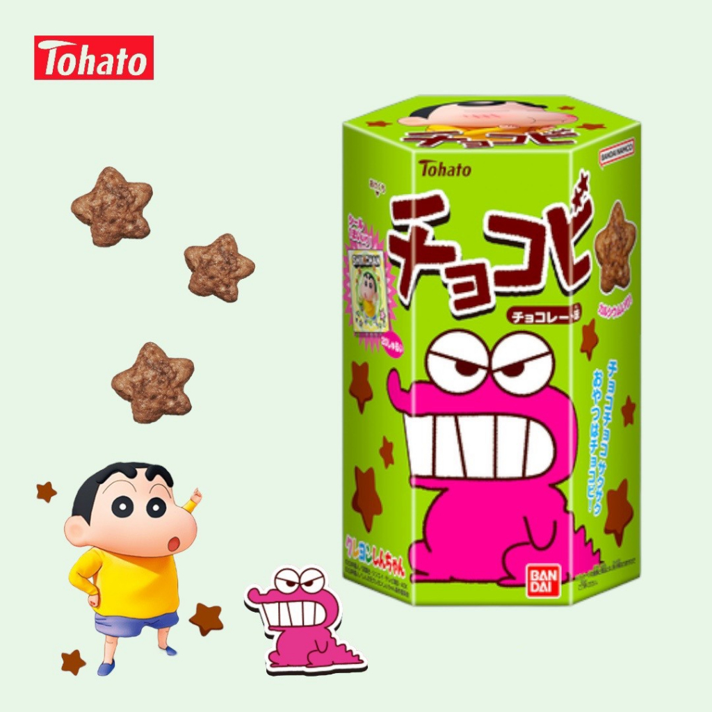 日本 東鳩 Tohato 蠟筆小新 星星巧克力餅乾 巧克力