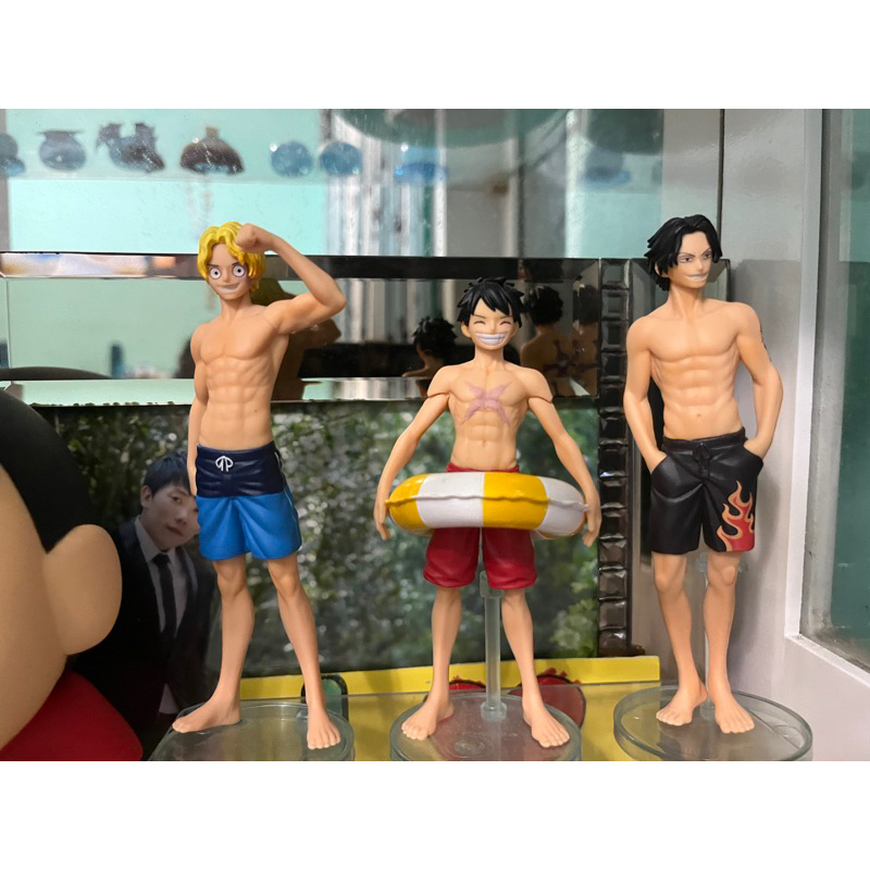 日本 BANDAI 航海王泳裝模型 P2 泳裝三兄弟 泳裝 魯夫 艾斯 薩波 全3款 轉蛋 扭蛋 盒玩 泳圈 海賊王