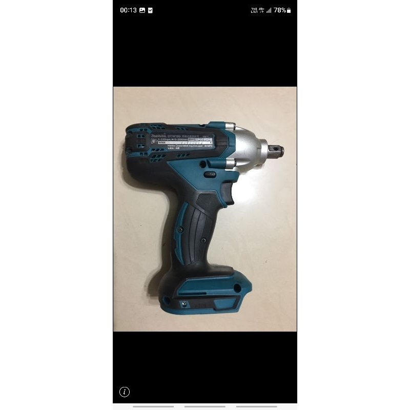 二手牧田 makita 18V 充電式衝擊套筒板手 DTW190 空機