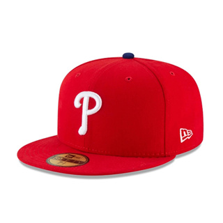 【NEW ERA】MLB 費城 費城人 59FIFTY 正式球員帽 通用 活力紅 棒球帽【ANGEL NEW ERA】