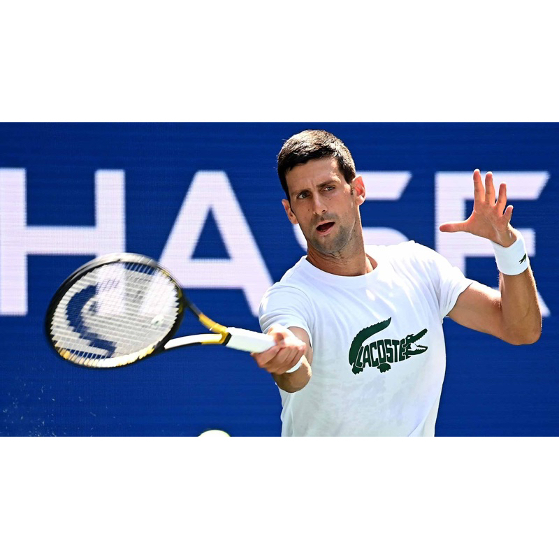 【全新】LACOSTE/喬科維奇/Novak Djokovic/2021賽季/訓練球衣/US-M號