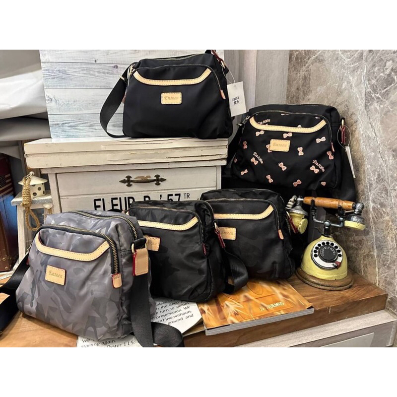 馬上寄出📌韓國ensoen配樹羔牛皮質感多層斜背布包📦現貨