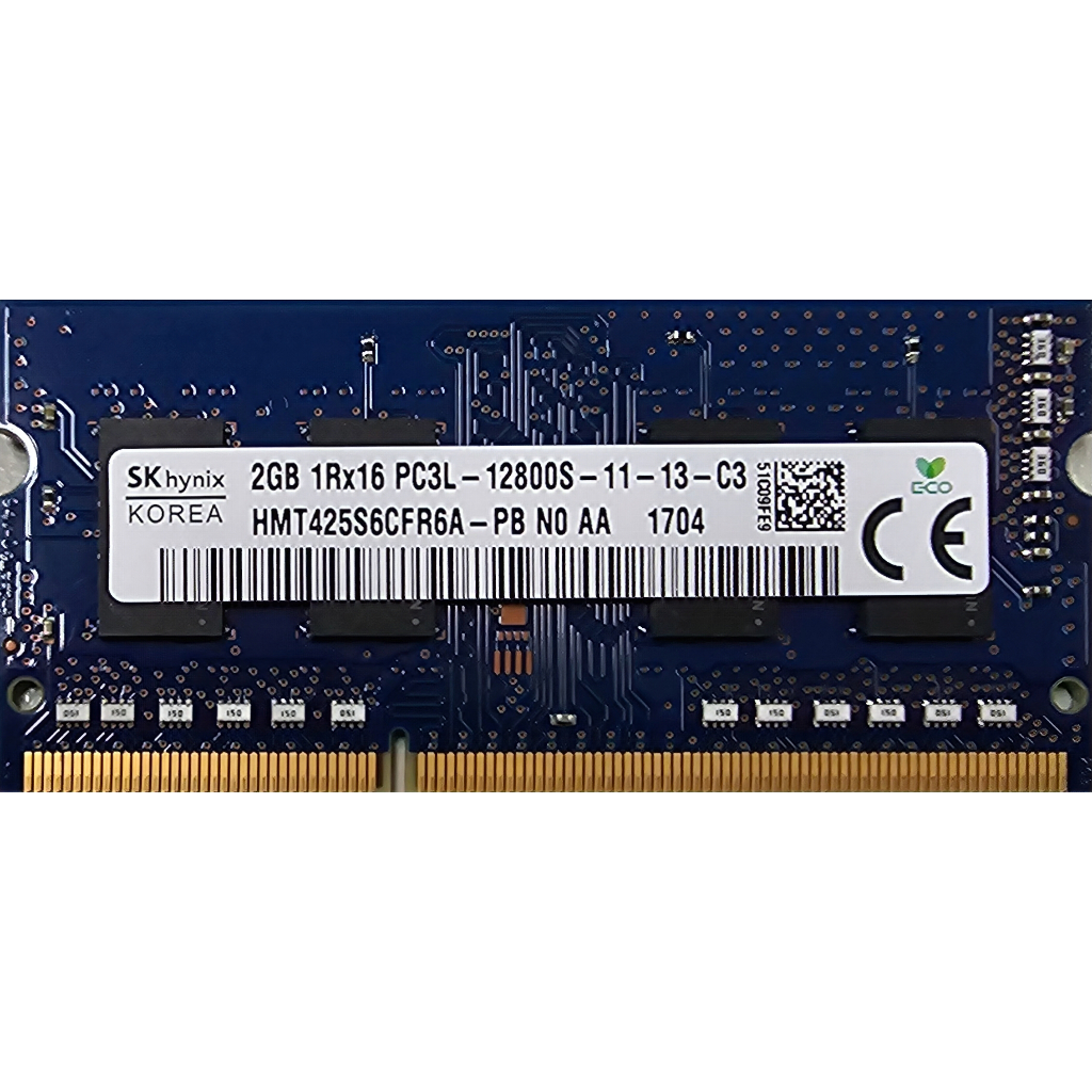 [二手良品] SK Hynix 2GB DDR3L-1600 SODIMM 筆電用記憶體
