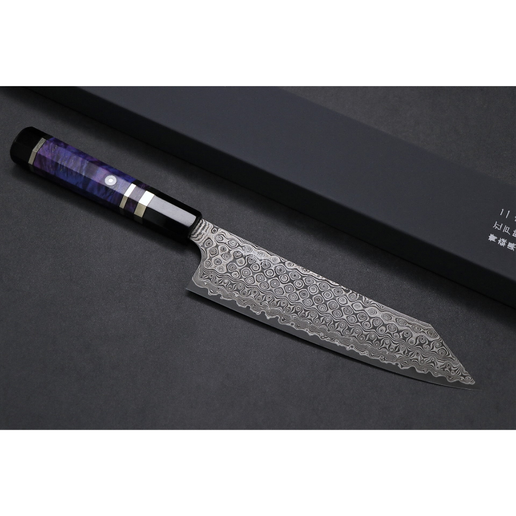 💖 二唐刃物 💖【SG-2 暗紋 渦紋 劍形牛刀】日本製  廚房刀具 八煌刃物