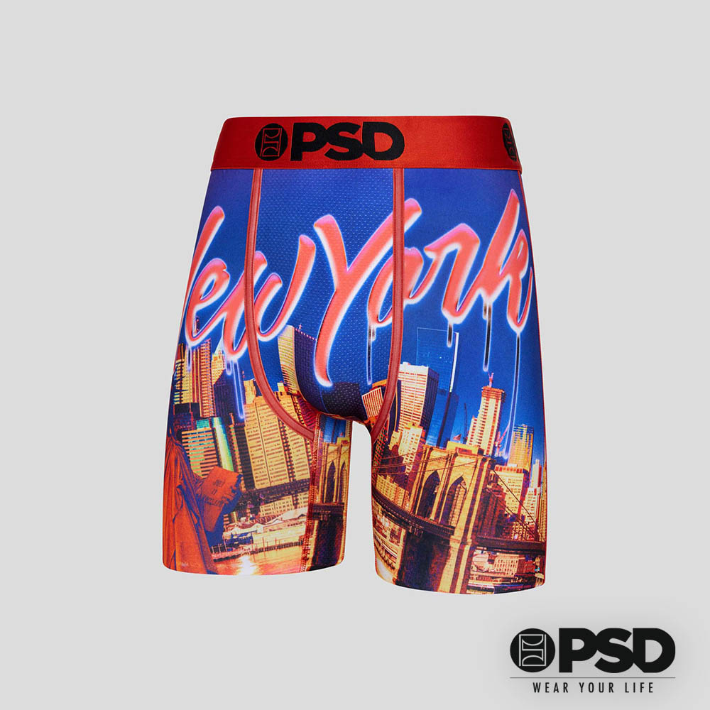 【PSD Underwear】 CITIES- 平口四角褲-紐約聖殿-紅色