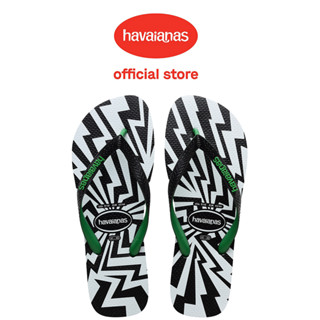 Havaianas 哈瓦仕 拖鞋 男女鞋 夾腳拖 閃電 黑白 Top Crash Mix 4147884-0461U
