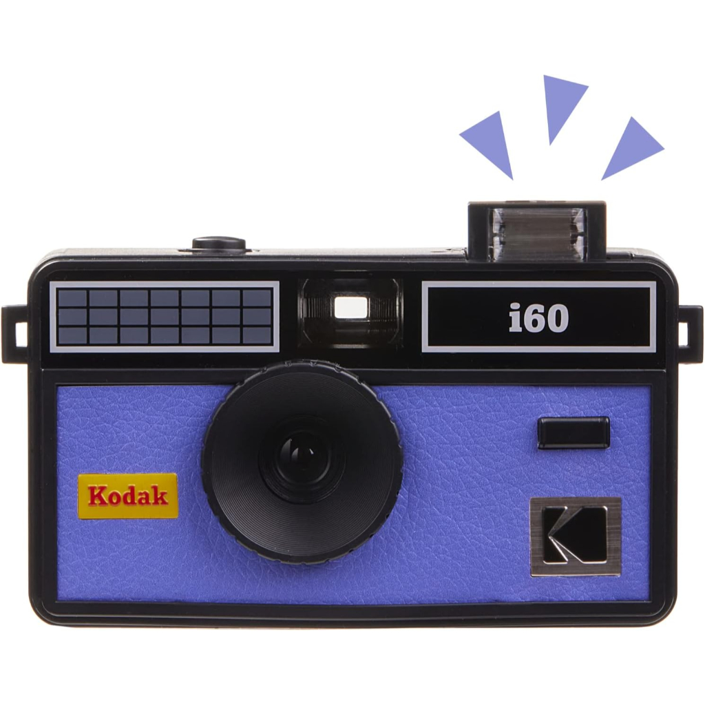 現貨馬上出 贈電池 柯達 kodak i60 長春花藍 即可拍相機 可重覆使用 內附閃光燈 底片機 膠捲 LOMO