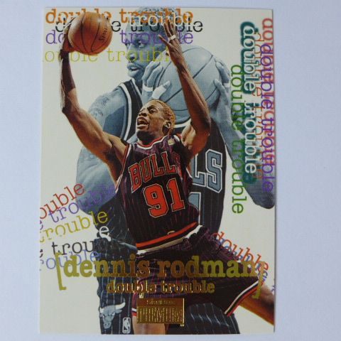 ~Dennis Rodman/小蟲.羅德曼~名人堂.壞小孩.籃板王 1997年SKYBOX.NBA籃球卡