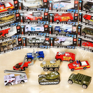 【臺灣現貨】【輕型合金車 戰車款】戰車 玩具車 1/64 模型車 小汽車玩具 坦克車 救援車 消防車 模型小車 兒童